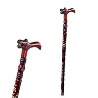 Elderly Solid Wood Cane, Redwood Faucet Elderly Walking Stick Light Non-Slip Walking Stick