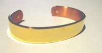 Copper Magnetic Bracelet Cuff Bangle Style. For Men or Women (design 3)