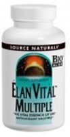 Source Naturals Elan Vital Multiple - Supports Brain, Heart, Liver, Immune, Energy Boost - 180 Tablets