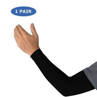 Kinship Comfort Brands® True Graduated Compression Arm Sleeves Therapeutic Support for Arm Muscles for Men & Women | Moisture Wicking, Fabric | UV Sun Screen | ONE Pair (Available in Sizes S,M,L,XL)