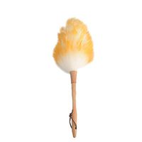 Lambswool Duster, Dust Sweeping Cleaning Dust Sweeping Feather Duster with Wood Handle for Cleaning Sofa Wicker Chairs Wipe Home