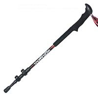 Crutches Outdoor Trekking Poles Telescopic Ultra-Light Hiking Supplies Anti-Slip Climbing Equipment Stick Black Blue Green (Color : Black, Size : 65cm)