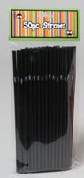 Halloween Flexible Straws 50pk Black