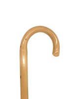 Classy Walking Canes CWC5003520 1 in. Premium Finish Crook Cane in Malacca 36 inches, Wooden Walking Stick with Rubber Tips. Functional Grip