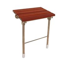 Lightweight bath anti-skid independent flow assist Solid Wood Wall mounting grip frame Shower Stool, Elderly / Disabled / Pregnant Women / Simple Modern Stainless Steel Stool Suitable for the elderly,