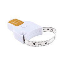 WIN TAPE 80'' 205cm Waist Body Tape Measure with Push Button, Measuring Waist and Arms (White)