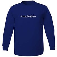 Bucking Ham #Moleskin - Adult Soft Long Sleeve T-Shirt, Blue, Medium