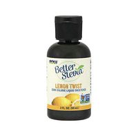 NOW Foods, Better Stevia Liquid, Lemon Twist, Zero-Calorie Liquid Sweetener, Low Glycemic Impact, Certified Non-GMO, 2-Ounce