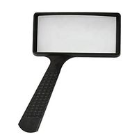 DZQZR Handheld Rectangle Magnifying Glass for Reading, 3X Magnification Magnifier Lens for Senior, Low Vision, Books, Map, Hobbies