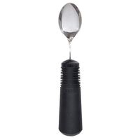 Adaptive Eating Utensil. OXO Good Grips Weighted Teaspoon is a 6 oz, Bendable Spoon with Non-Slip Built Up Grip. Helpful for Parkinson’s, Tremors, Spasticity, Ataxia, Arthritis, Limited Hand Control.
