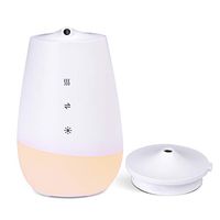 VIVI MIN Aroma Essential Oil Diffuser Night Light Natural Aromatherapy Diffuser Ultrasonic Quiet Cool Mist Humidifier, Automatic Shut-off White Air Diffuser with Dimmable 3000K LED Light