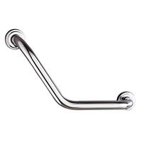ROVATE Shower Angled Grab Bar, Bathroom Safety 17-Inch 304 Stainless Steel Bathtub Grip, Chrome
