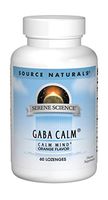 Source Naturals Serene Science, GABA Calm - Supports A Calming Mood, Quick Dissolving Orange Flavor - 60 Lozenges