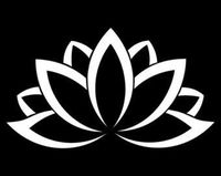 CCI Lotus Flower Decal Vinyl Sticker|Cars Trucks Vans Walls Laptop| White |5.5 x 3.5 in|CCI1190