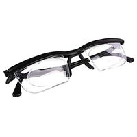 Reading Glasses, Adjustable Lenses from -6D to +3D Non-Prescription Lenses for Nearsighted & Farsighted Reading Driving Eyeglasses Unisex