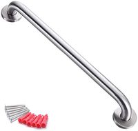 24-Inch Shower Grab Bar Stainless Steel Shower Handle Bathroom Balance Bar Safety Hand Rail Support Bath Handle,Bright Stainless Steel
