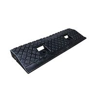 4cm Plastic Reducer, Bicycle Threshold Ramp, Eliminate Step Height Ramp Pad Outdoor Curb Ramps Speed Belt (Size: 49.5 15 4cm) (Color : Black)