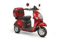 EWheels EW-37 Vintage 3 Wheel Power Mobility Scooter - Solid Red