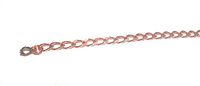 Wide Link Copper Link Chain Bracelet Made in USA Sz 8.5"