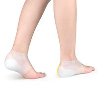 1 Pair Heel Cups,Plantar Fasciitis Inserts, Gel Heel Pads Cushion,Socks Deodorant Gel Upgraded Heel Sleeves,Physical Examination Increased Pad,for Plantar Fasciitis Crack Heels Sore Feet Men and Women