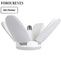 The New 60W Foldable Fan Blade LED Pendant Lights No Flicker B22 E27 LED Bulb 220V 360 Degrees Angle Adjustable Ceiling Lamp