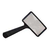 Handheld Magnifier Rectangular 10X Magnifying Glass Magnifier Loupe For Reading Jewelry Diamond Gemstone Book Best Jumbo Size Illuminated Reading Magnifier for Books, Newspapers, Maps, Coins, Jeweller