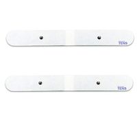 TENS Electrodes, 2 Premium Quality 13 inch x 1.5 inch Lower Lumbar Strip Self Adhesive Electrodes for TENS Units, Snap TENS Unit Electrodes, Discount TENS Brand