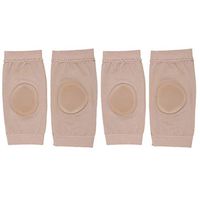 LIOOBO 2 Pairs Heel Sleeves Double SEBS Breathable Protective Long Heel Ankle Protector Khaki