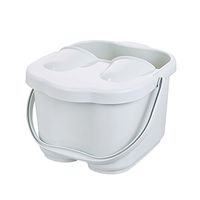 Mai® Foot Bath with Lid Thickened Foot Barrel with Foot Massage Foot Bath Barrels Foot Bath with Lid Thickened Foot Basin with Adult Foot Massage Water Convenient 27 * 39 * 27cm (Color : Gray)