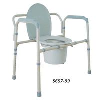 Folding Bariatric Commode - Commode