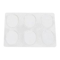 uxcell 6pcs Transparent Gel Oval Shaped Sticky Mini Pad Shoes Heel Insoles Cushion