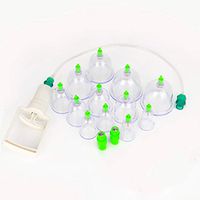 12Pcs/Set Magnetic Massage Suction Cup Set Medical Vacuum Body Massager Different Size - Wrinkle Reducer Increase Collage Production Facelift Pain Relief Reduce Cellulite Lymph Drain Anti-Aging Reduce