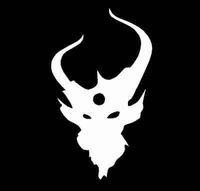 Demon Hunter 6" Rock Band Logo Decal Sticker for Cars Laptops Tablets Skateboard - WHITE
