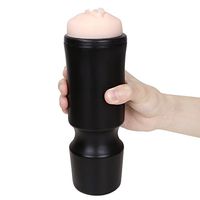 Male Relaxation Cup Men Tshirt Best Artificial Real Pussy Strong Handsfree Deep Throat Electronic Mans Toy Black