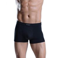 Veikoou Black Penis Enlargement Breathable Magnetic Therapy Health Underwear Boxers (XL(waist 76cm-85cm ))