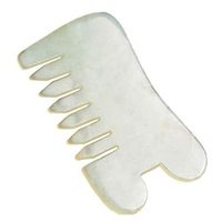 NszzJixo9 Gua Sha Scraping Massage Tools Massage Tools Natural Jade Guasha Board for Antiwrinkles Comb Shape for SPA Acupuncture Therapy Trigger Point Treatment on Face