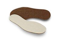 Pedag Keep Warm, German Handmade Natural Insulating Insoles, Wool, Cork and Felt Layers, W9/EU39