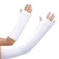 CastCoverz! Designer Arm Cast Cover - White - Large Long: 23" Length X 16" Circumference - Removable and Washable - Made in USA