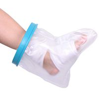 Purple Angel® Adult Waterproof Foot Cast Cover for Shower, Reusable Shower Cast Protector Bandages Cover Silicone Rubber Cast Sleeve Bags, Keep Bandages & Casts Dry in Showering and Swimming