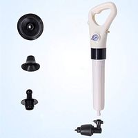 Powerful Toilet Plunger Manual Air Drain Blaster High Pressure Plunger Toilet Unclog Cleaning Tool Kit with 4 Converters Bathroom Toilet Kitchen