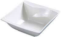 Yanco SW-504  4" Dessert Bowl, Square, 5-oz, Porcelain, Bone White, Pack of 36