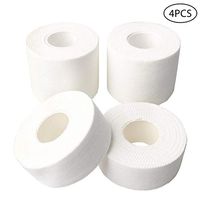 Pengxiaomei 4 Rolls White Athletic Tape, 2 Rolls 2.5cm*10m White Finger Tape 2 Rolls 5cm*10m Medical Sports Tape for Wrist and Ankle