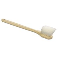 Boardwalk 4420 Nylon Bristle Utility Brush, 20", Tan Handle