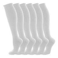 NOVAYARD Compression Socks For Women& Men Graduated 15-20 mmHg Media De Compresion Mujer(6 Pairs)