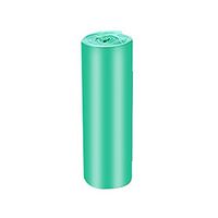 Slendima 100 Pcs Solid Color Disposable PE Trash Bags,Home Office Thickened Garbage Rubbish Waste Trash Bags Green
