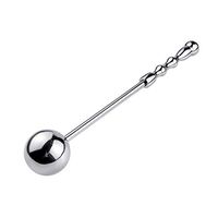 Metal Ańus Plúg Beads Plúg Silver Stainless Steel Multi-Function Wand