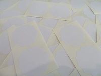 Minilabel 51mm Wavy Edge , Certificate Wafer Company Seal Labels , Stickers For Embossing , Awards & Rewards White