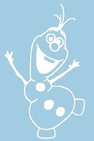 Frozen OLAF Snowman 6" White Car Truck VINYL Decal Art Wall Sticker USA