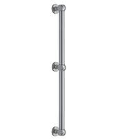 Jaclo G70-60-PCU Smooth Transitional Grab Bar with Midpost 60, Polished Copper