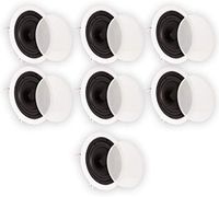 Theater Solutions TS65C in Ceiling 6.5" Speakers Surround Sound Home Theater 7 Speaker Set